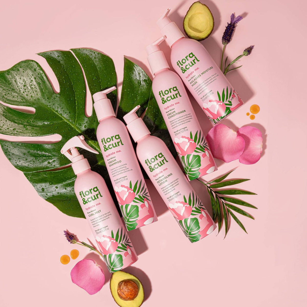 Flora & Curl Hydrate Me Rosenwasser Locken-Nebel 250ml