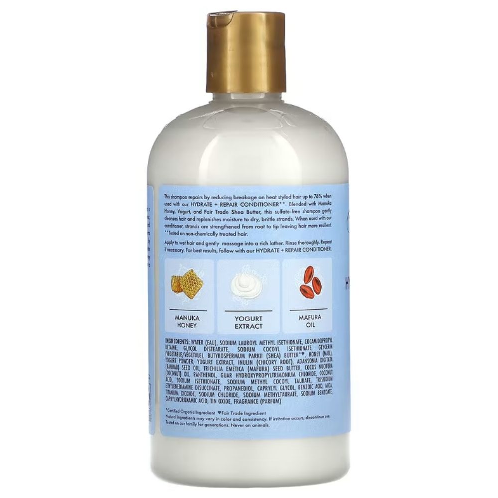 Shea Moisture Manuka Honig & Joghurt Hydrate + Repair Shampoo 384ml