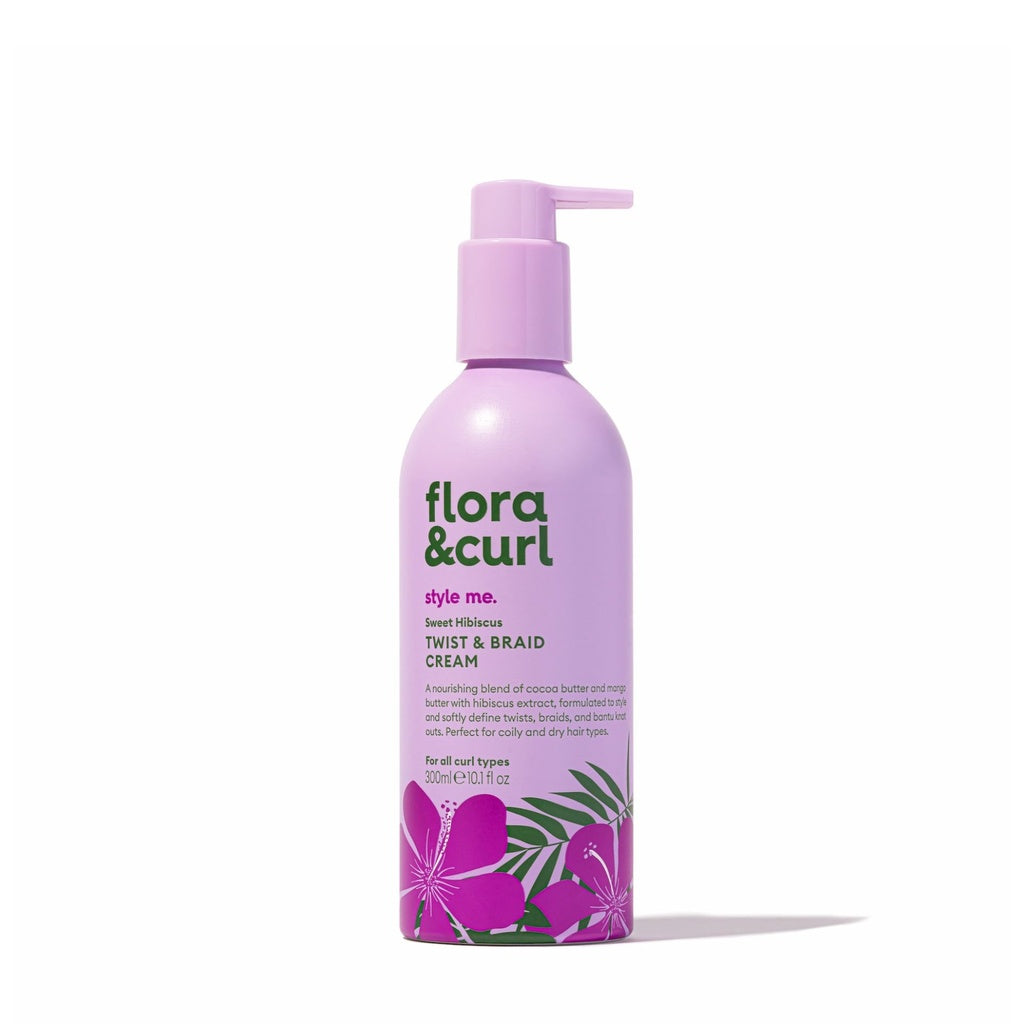 Flora & Curl Style Me Sweet Hibiscus Twist & Braid Cream 300ml