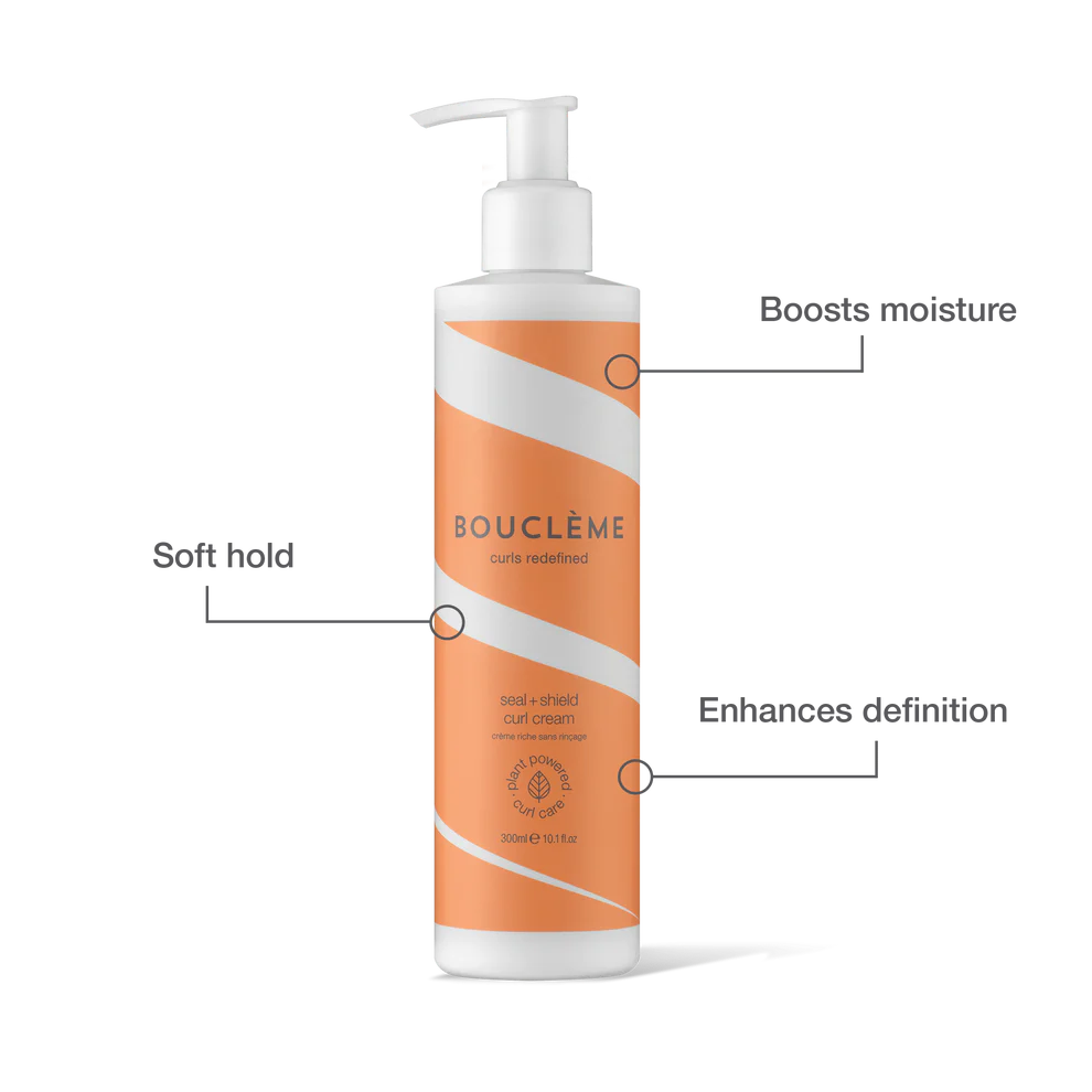 Boucleme Curls redefined Seal + Shield curl cream.