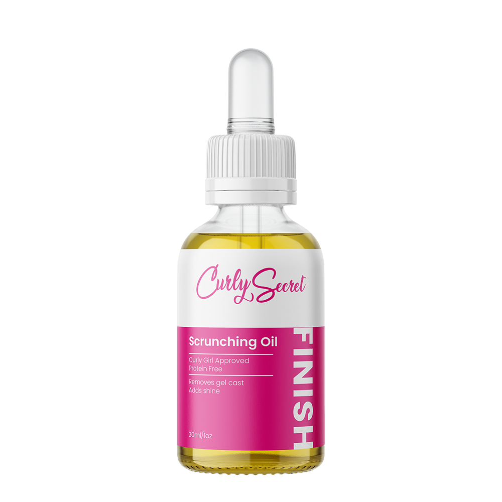 Curly Secret Scrunching Oil Curly Girl Approved Protein free Removes gel cast adds shine 30ml/1oz