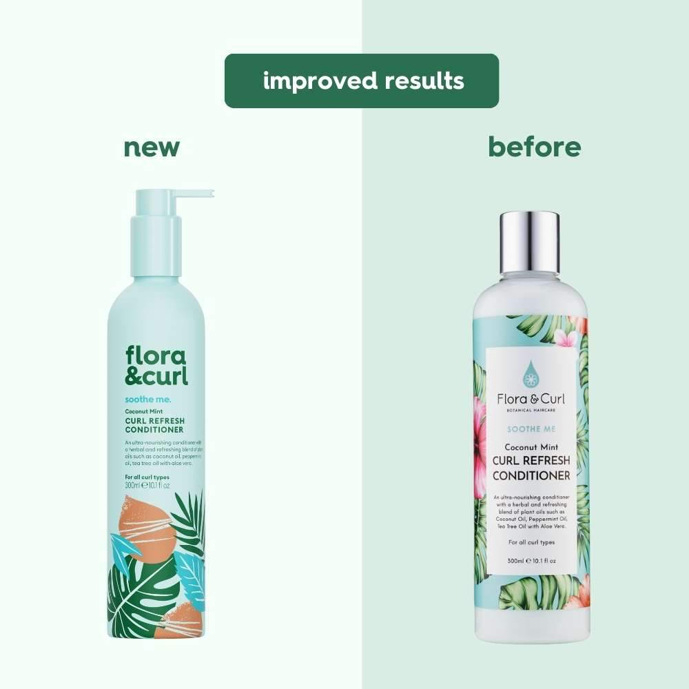 Flora & Curl Soothe Me Coconut Mint Curl Refresh Conditioner 300ml