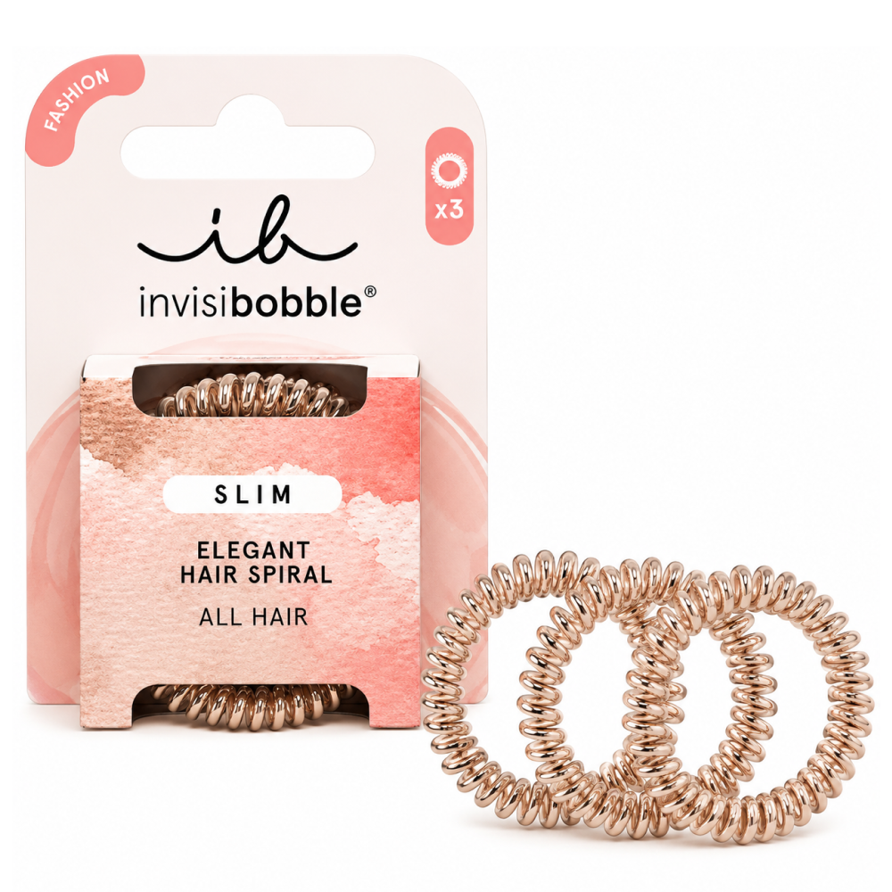 Invisibobble Slim Bronze Me Pretty 3 Pc