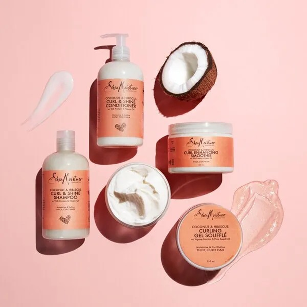 Shea Moisture Kokosnuss & Hibiskus Locken & Glanz Shampoo