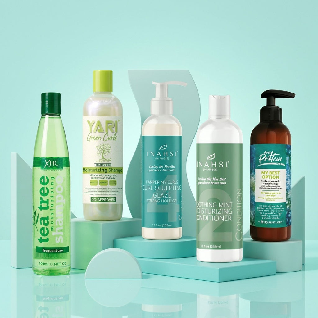 CurlyNest Starter-Set für lockiges Haar 3A-3B – Elastizitätsbalance