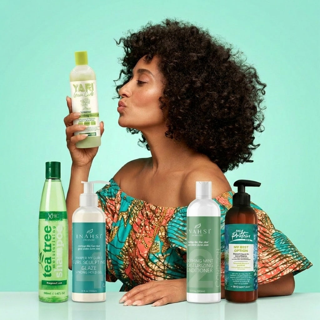 CurlyNest Starter-Set für lockiges Haar 3A-3B – Elastizitätsbalance