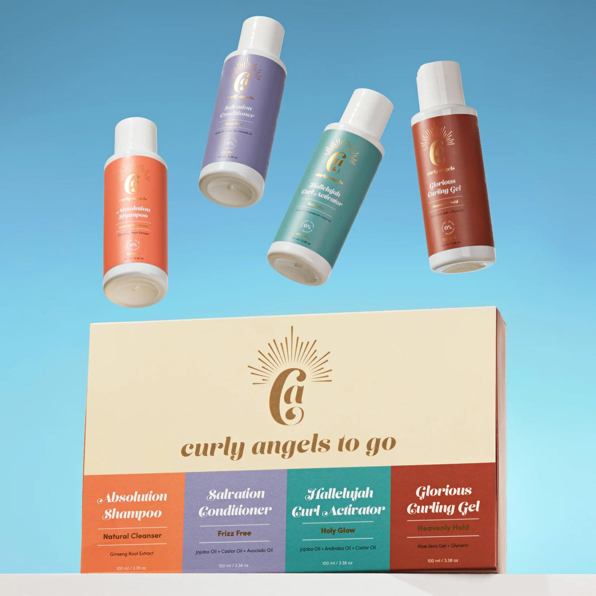 Curly Angels To Go Reise-Set