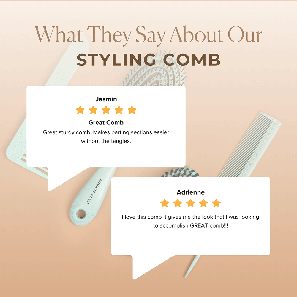 Bounce Curl Styling Comb (Teal)