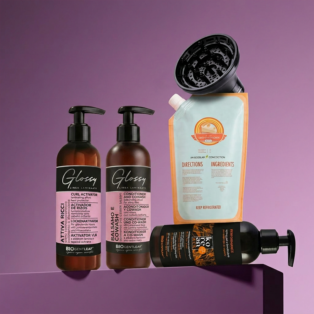 CurlyNest Pro Kit für lockiges Haar 3A-3B – Elastizität meistern