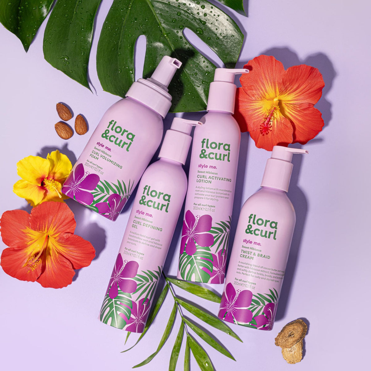 Flora & Curl Style Me Sweet Hibiscus Locken Aktivierende Lotion 300ml