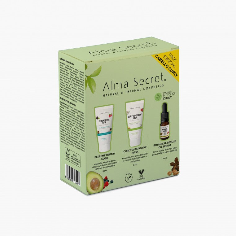 Alma Secret Geschenkset Minis: Lockig & Extreme & Botanical Rescue