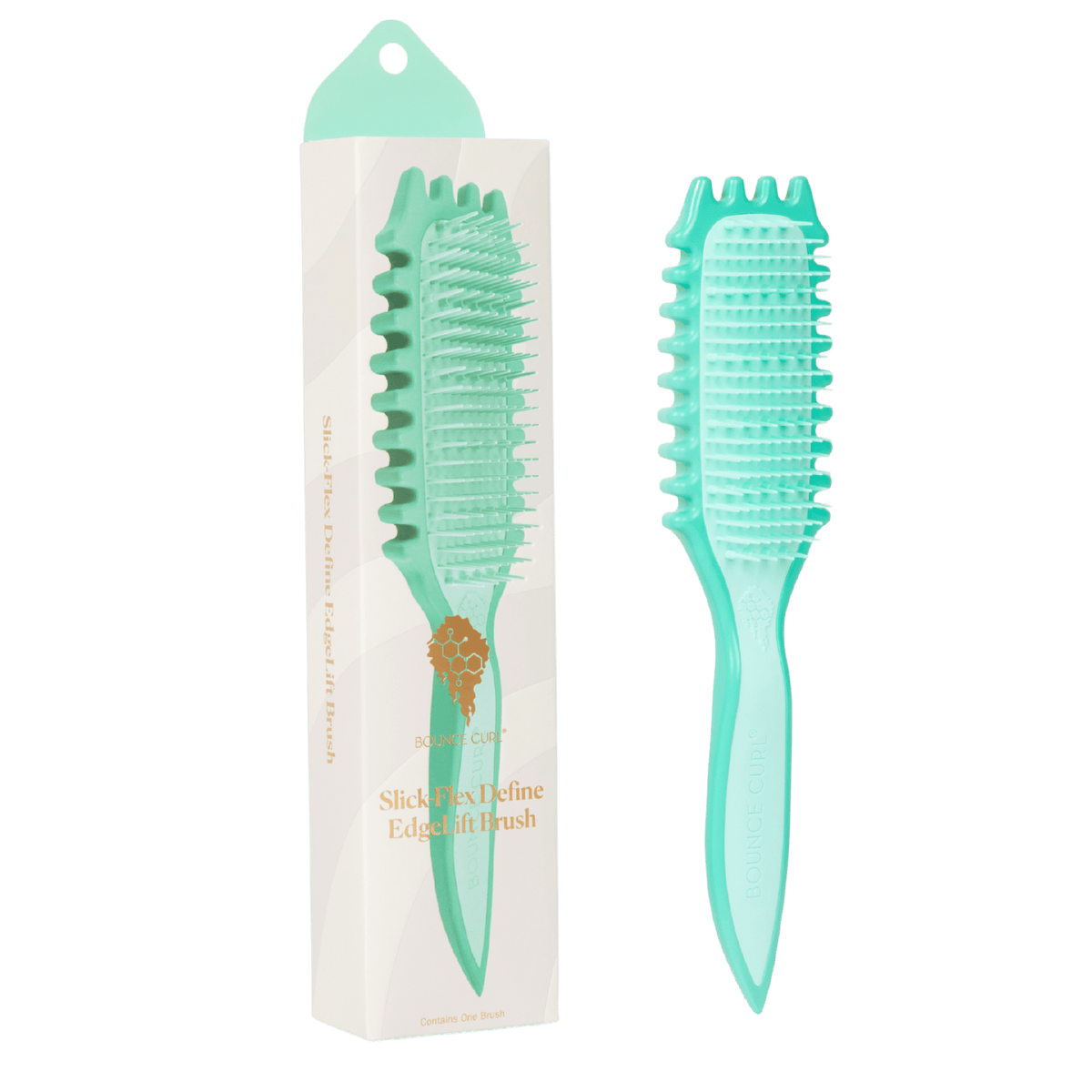 Bounce Curl Slick-Flex Define EdgeLift Brush Teal