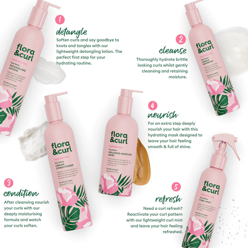 Flora & Curl Das komplette Feuchtigkeits-Set