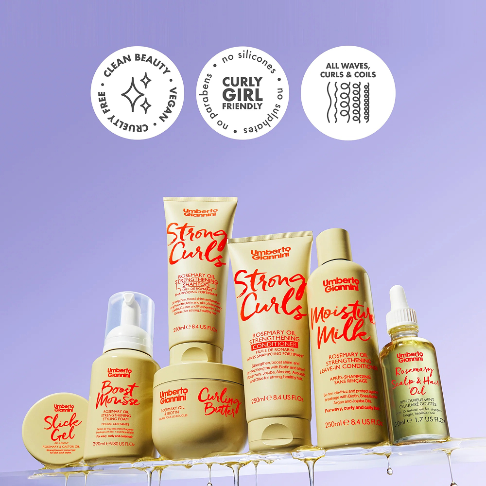 Umberto Giannini Strong Curls Rosmarinöl &amp; Biotin Curling Butter