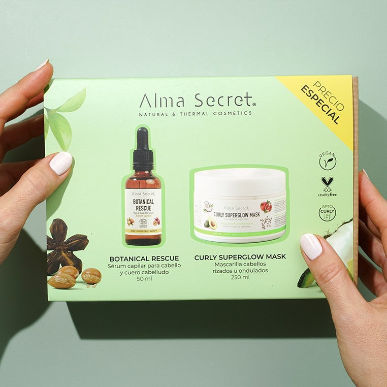 Alma Secret Geschenkset: Botanical Rescue + Mask Curly