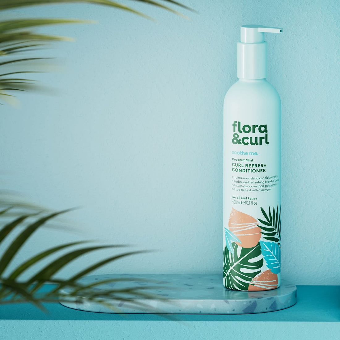 Flora &amp; Curl Soothe Me Coconut Mint Curl Refresh Conditioner 300ml