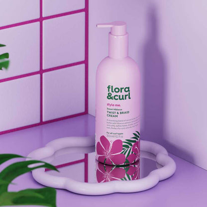 Flora &amp; Curl Style Me Sweet Hibiscus Twist &amp; Braid Creme 300ml