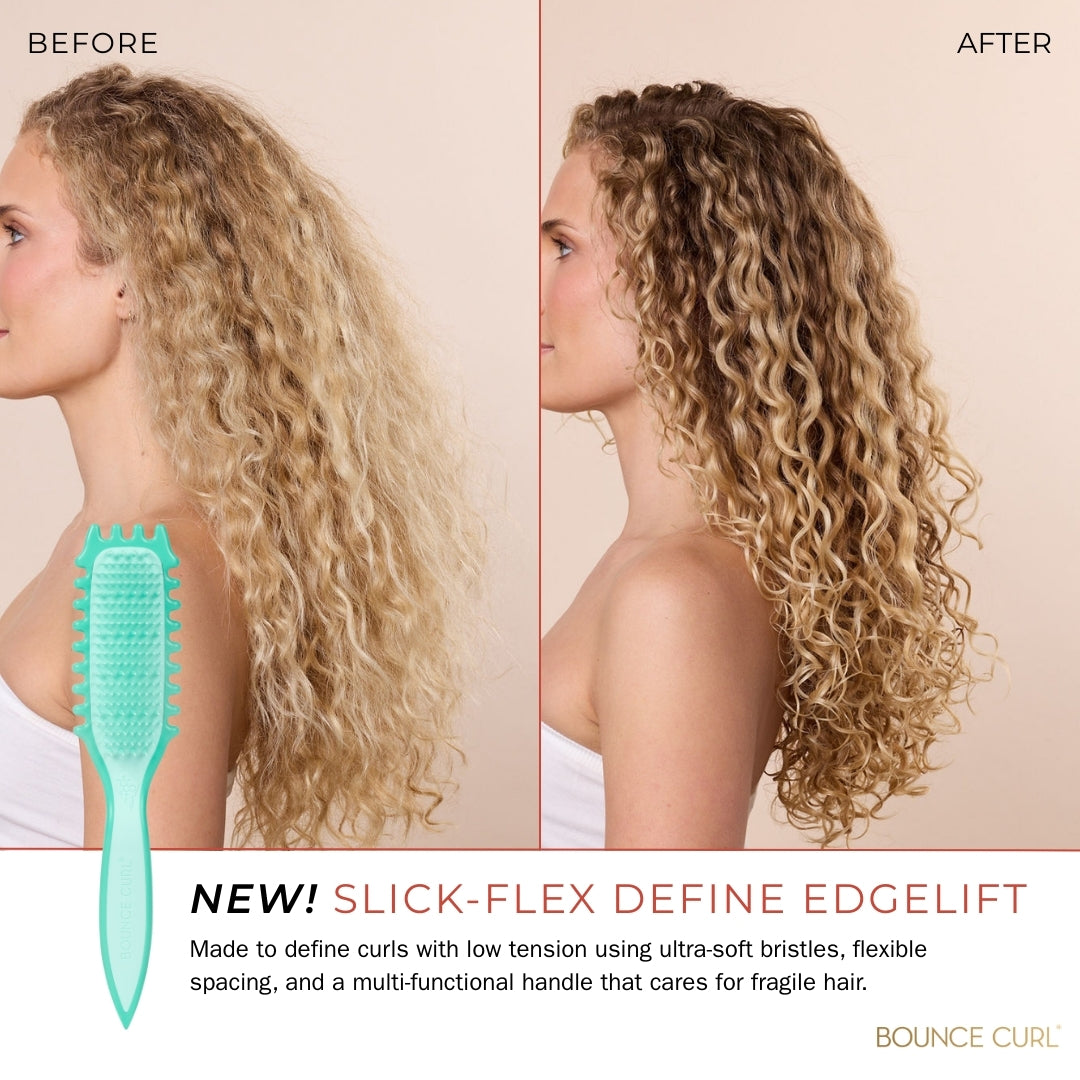Bounce Curl Slick-Flex Define EdgeLift Brush Teal