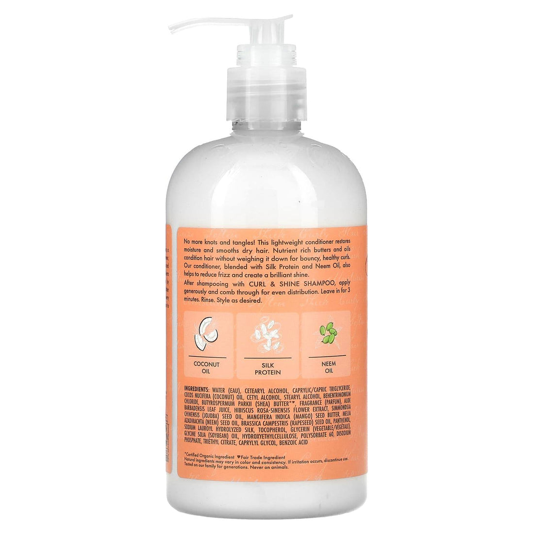 Shea Moisture Coconut &amp; Hibiscus Curl &amp; Shine Conditioner 384ml