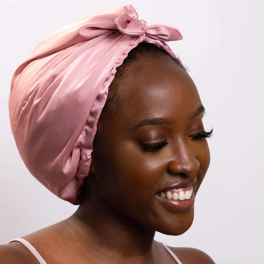 Only Curls Satin-Schlafturban Dusty Rose