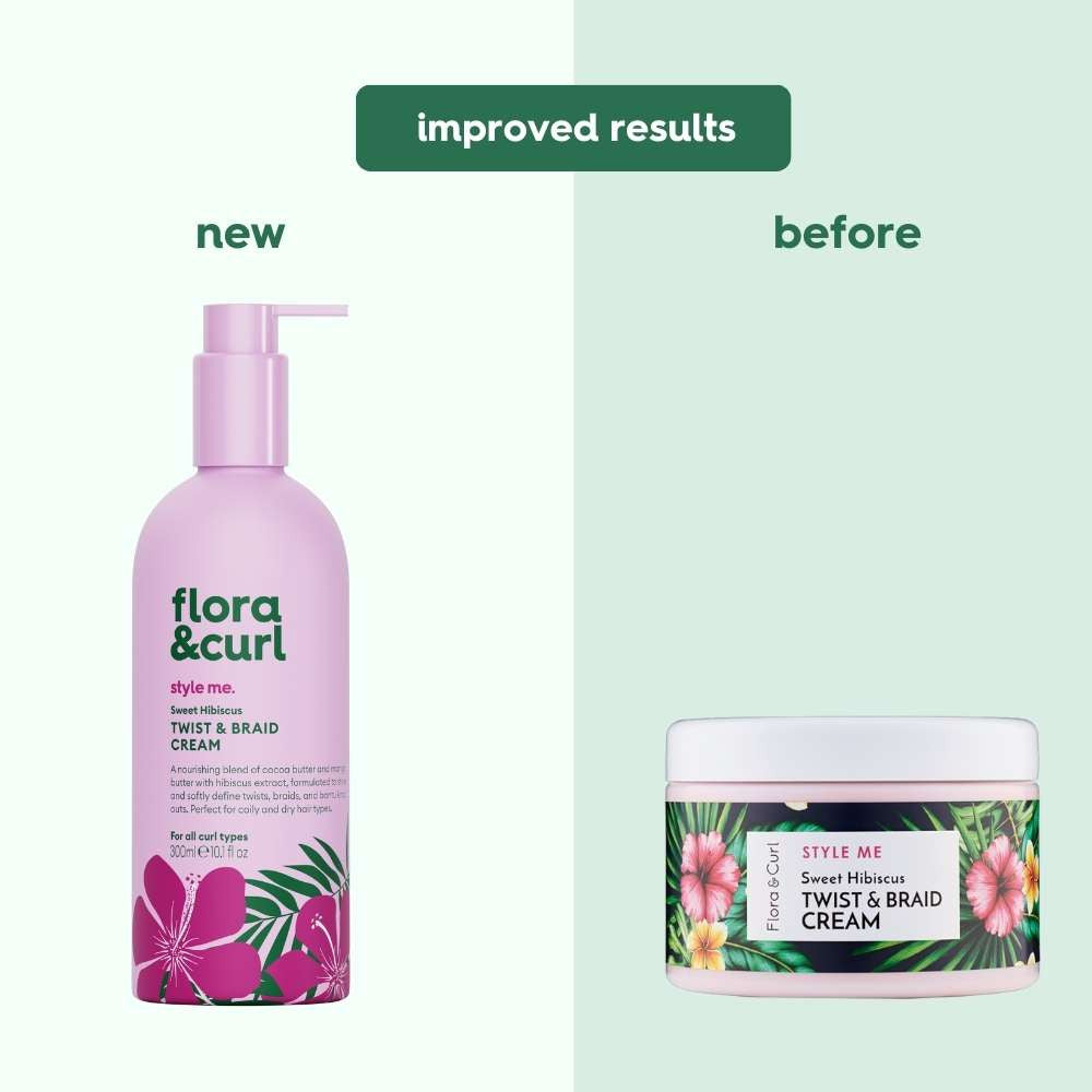 Flora &amp; Curl Style Me Sweet Hibiscus Twist &amp; Braid Creme 300ml