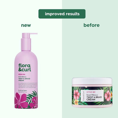 Flora &amp; Curl Style Me Sweet Hibiscus Twist &amp; Braid Creme 300ml