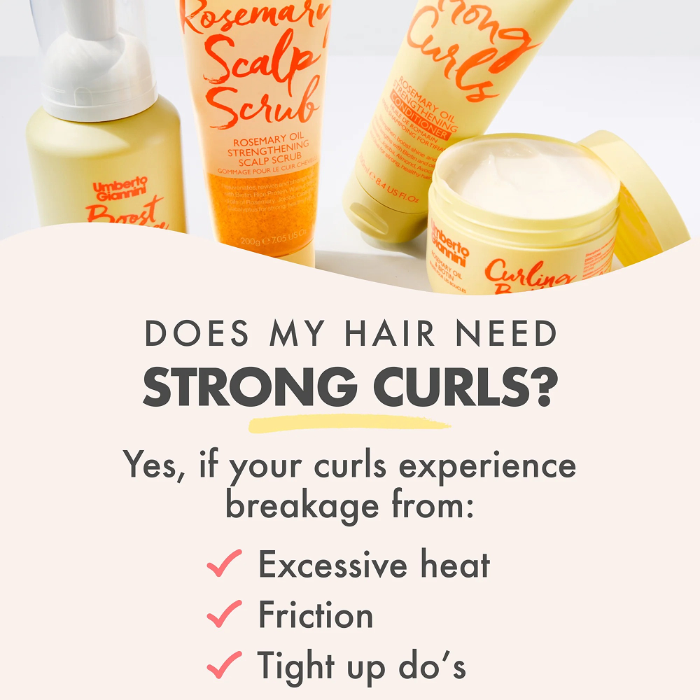 Umberto Giannini Strong Curls Rosmarin Kopfhautpeeling 200ml