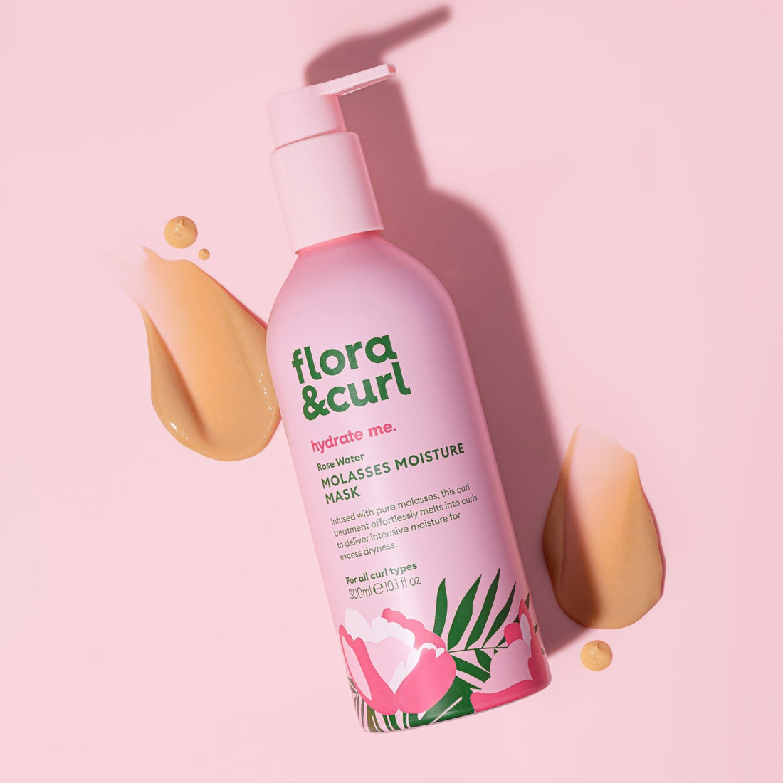 Flora &amp; Curl Hydrate Me Rose Water Molasses Moisture Mask 300ml
