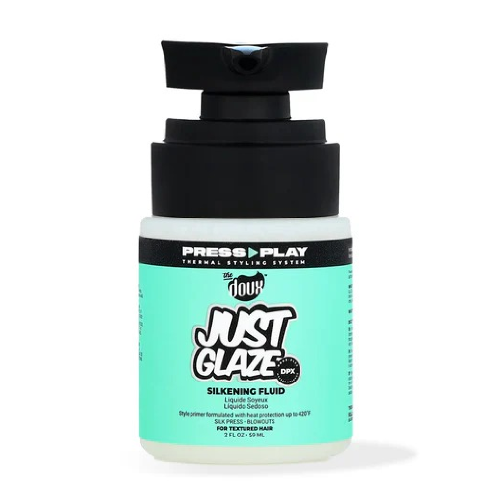 The Doux Press Play Just Glaze Glättungsfluid 2oz