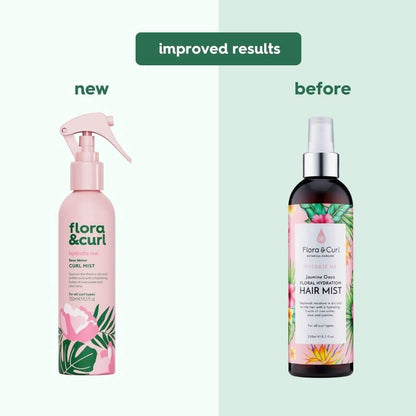 Flora &amp; Curl Hydrate Me Rosenwasser Locken-Nebel 250ml