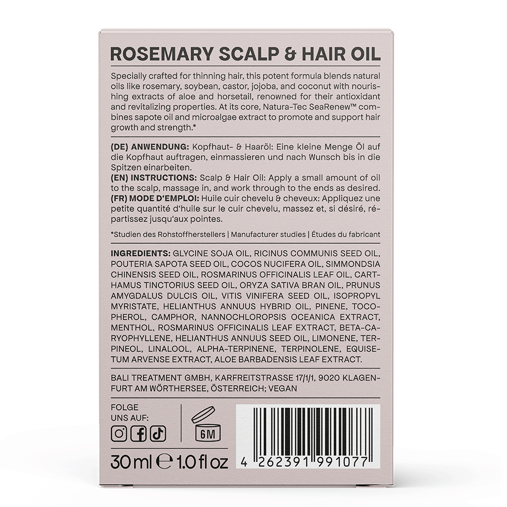 Bali Curls Rosemary Scalp &amp; Hair Oil 30ml
