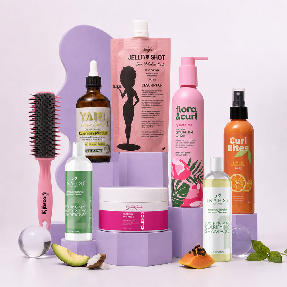 CurlyNest Professional/Pro Kit für Salon-Style Lockenpflege-Essentials