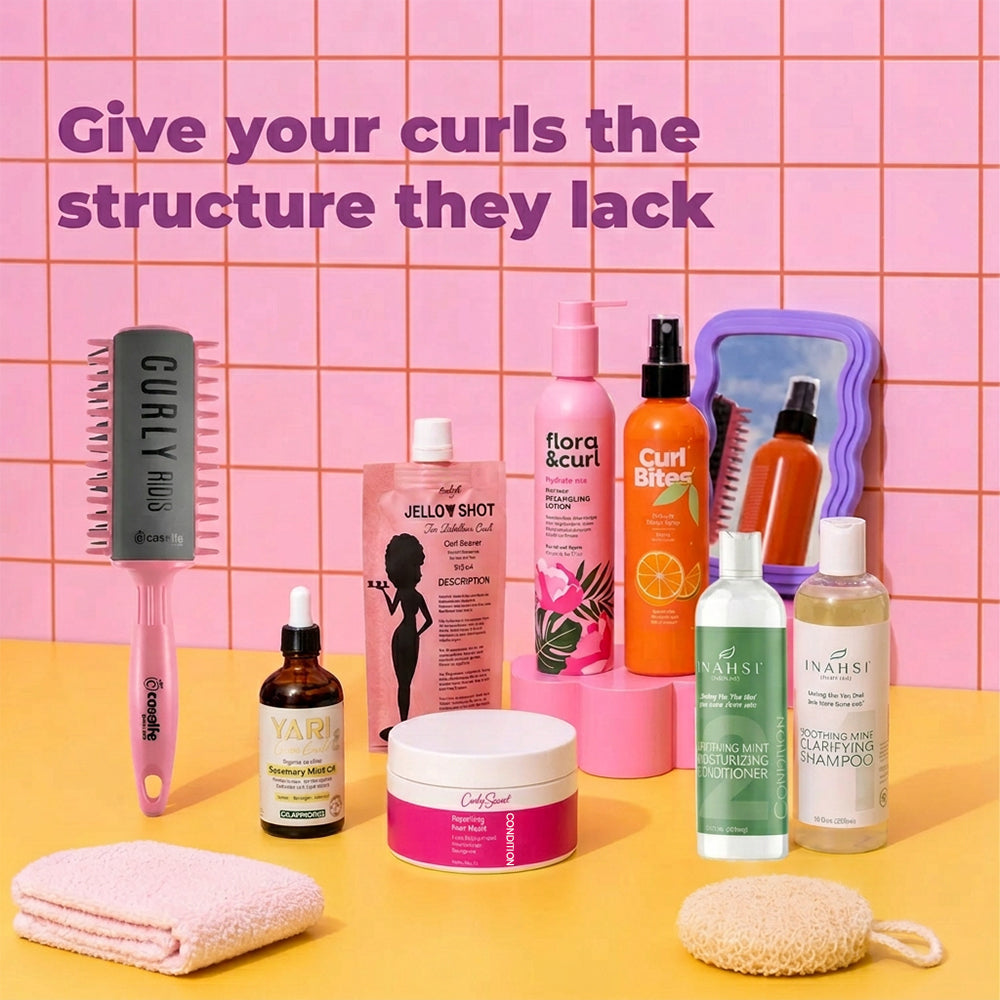 CurlyNest Professional/Pro Kit für Salon-Style Lockenpflege-Essentials