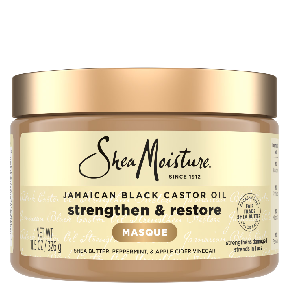 Shea Moisture Jamaican Black Castor Oil Stärkende &amp; Aufbauende Behandlungsmaske 340g