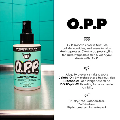 The Doux Press Play O.P.P. One Pass Hitzeschutzspray 118ml