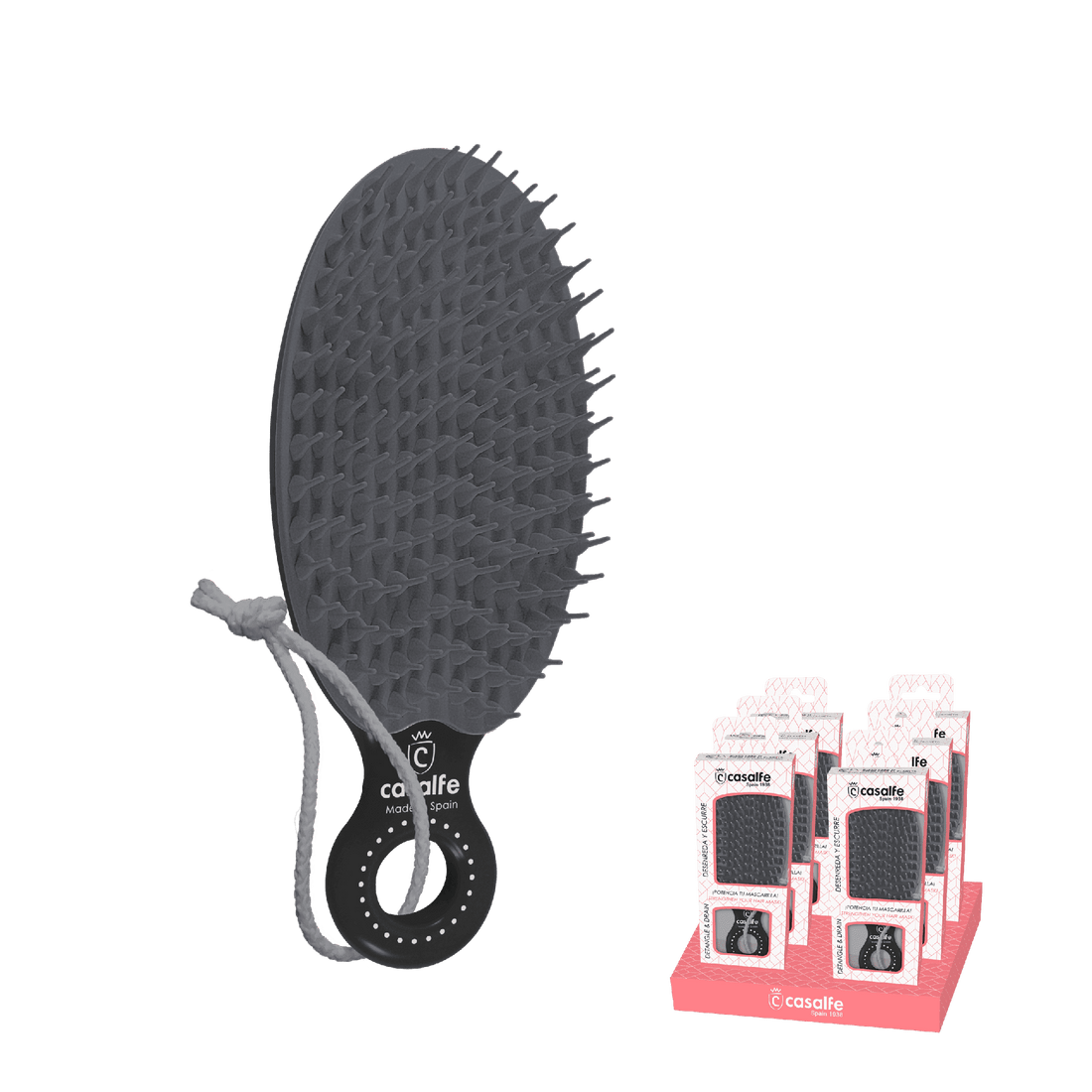 Casalfe Black Brush Detangles and Drains Boosts the Mask