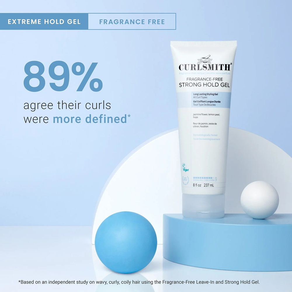 Curlsmith Fragrance-Free Strong Hold Gel 237ml