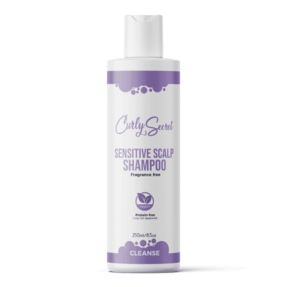 Curly Secret Senstive Scalp Shampoo Fragramce free, Protin Free , Curly Girl Approved 250ml/8.5oz Ceanse