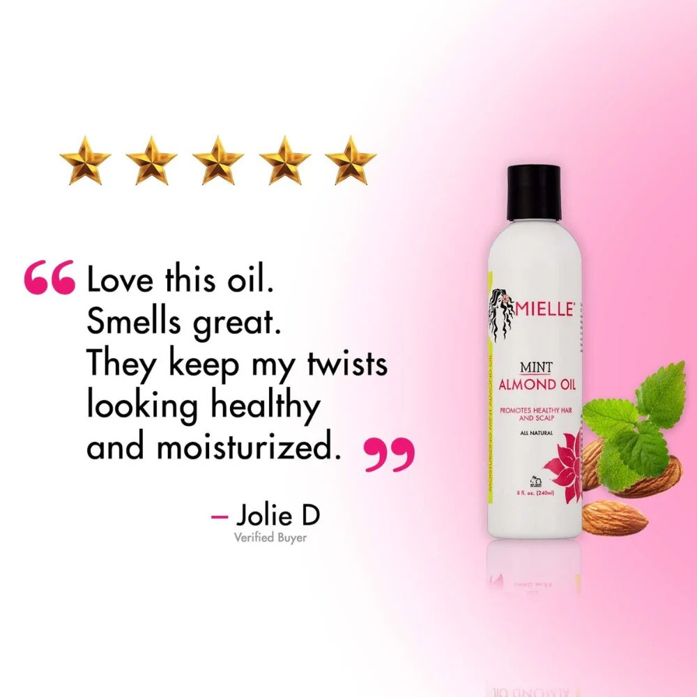 Mielle Mint Almond Oil 8oz