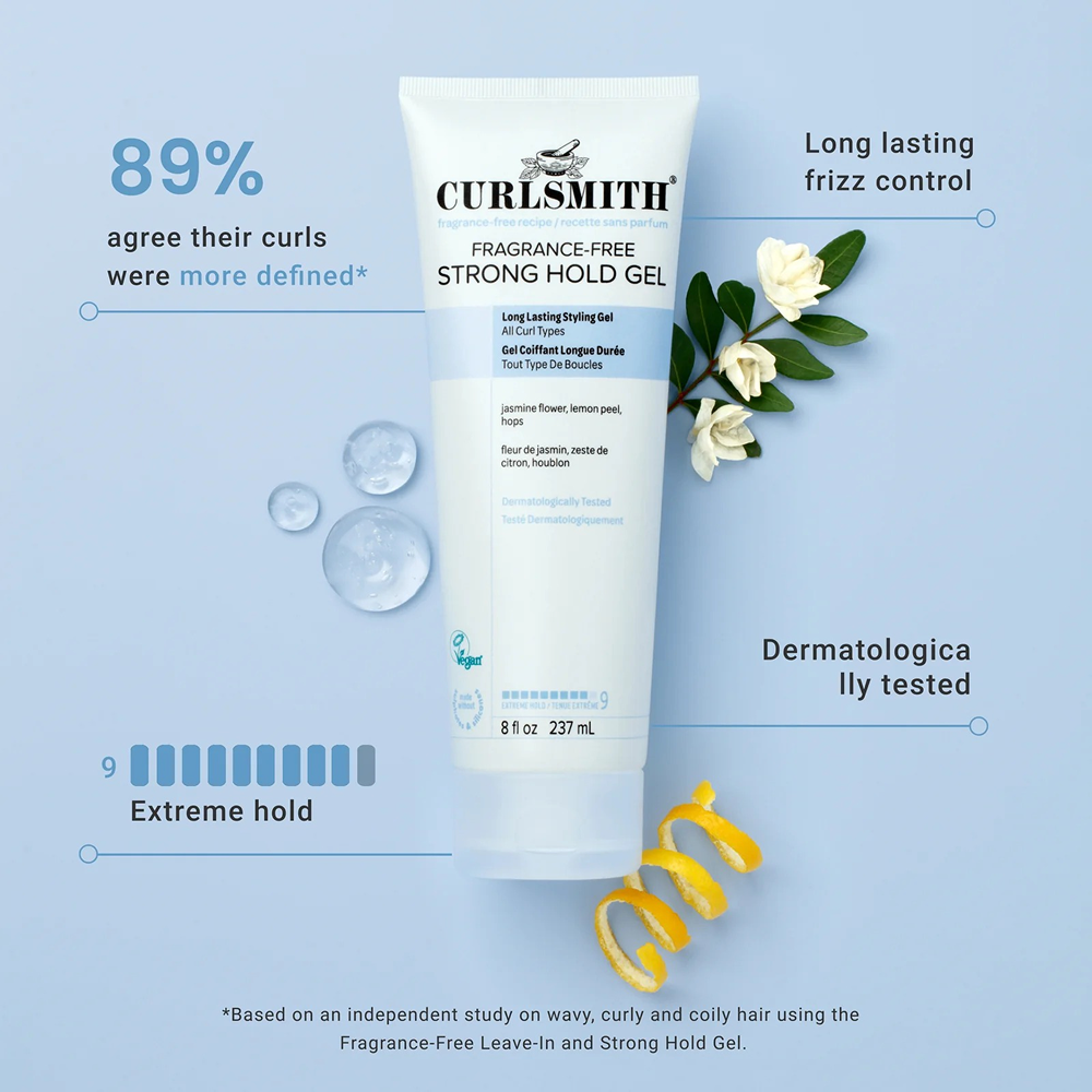 Curlsmith Fragrance-Free Strong Hold Gel 237ml